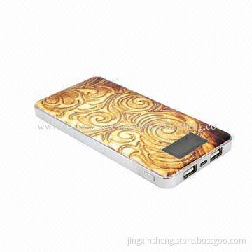 Power Bank with 12,000mAh Li-polymer Cell, Made of ABS Material